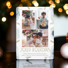 Tarjeta Festiva 3 Navidades de Photo Jolly Holidays