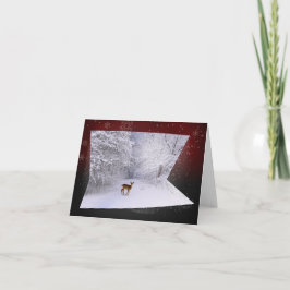 Tarjeta Festiva 3D la ilusión "Nevado soña "