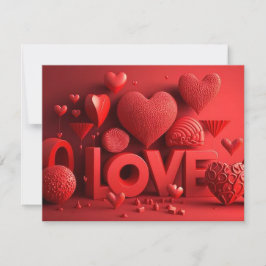 TARJETA FESTIVA 3D LOVE