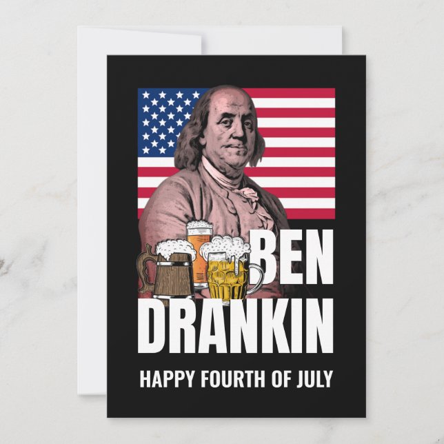 Tarjeta Festiva 4 de julio BEN DRANKIN (Anverso)