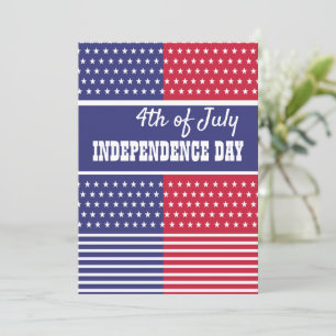 Tarjeta Festiva 4 de julio Día de la Independencia
