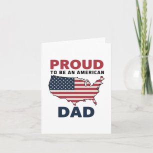 Tarjeta Festiva 4 de julio Día del padre patriótico