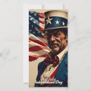Tarjeta Festiva 4 de julio – Espíritu de Independencia