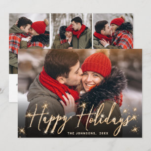 Tarjeta Festiva 4 FOTOGRAFÍA: Navidades de oro de corte moderno sa