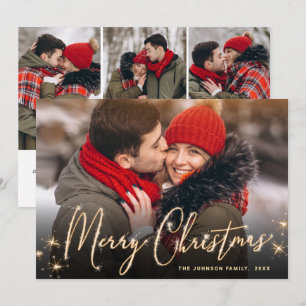 Tarjeta Festiva 4 FOTOGRAFÍA: Navidades de oro de corte moderno sa