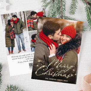 Tarjeta Festiva 4 FOTOGRAFÍA: Navidades de oro de corte moderno sa
