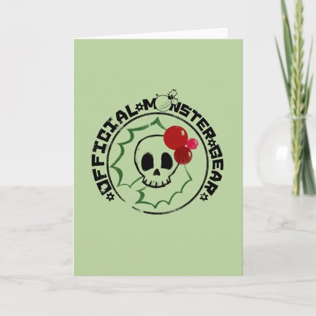 Tarjeta Festiva 4 monstruos pequeños - Logo de Nessa Holiday 2 (Anverso)