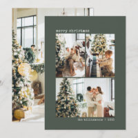 4 Navidades de foto-máquina de escribir Minimalist