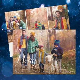 Tarjeta Festiva 4 Navidades de fotografía