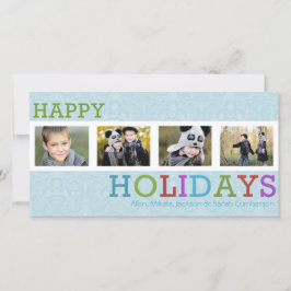 Tarjeta Festiva 4 Navidades de Moda fotográfica de Frost
