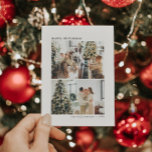 Tarjeta Festiva 4 Navidades Minimalistas de máquina de escribir Co<br><div class="desc">Minimalista 4 Typewriter Typografía Feliz Navidad Tarjeta de Navidad</div>