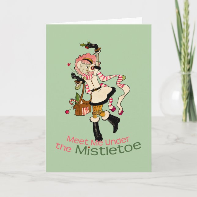 Tarjeta Festiva 4 pequeños monstruos - día de fiesta de Nessa (Anverso)