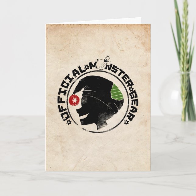 Tarjeta Festiva 4 Pequeños monstruos - Logo de Nigel Holiday 2 (Anverso)