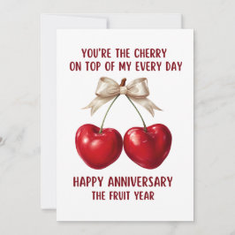 Tarjeta Festiva 4th Anniversary Card, Fruit Anniversary Card, 
