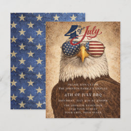 Tarjeta Festiva 4th of July Party Invitation USA 250 Years