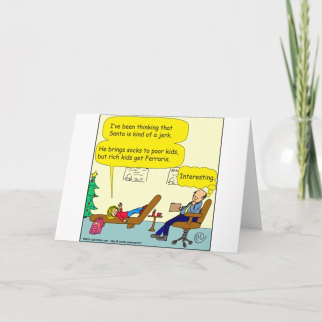 Tarjeta Festiva 530 santa es una personalizado imbécil (Anverso)