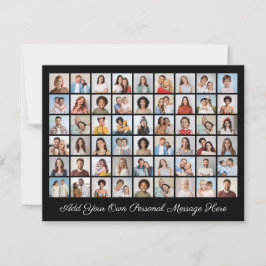 Tarjeta Festiva 54 Collage de Fotos Agrega tu Propio Saludo 