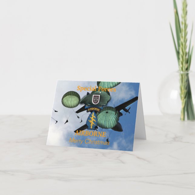 Tarjeta Festiva 5.º grupo de las fuerzas especiales de iraq vets v (Anverso)