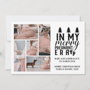 Tarjeta Festiva 5 Foto De Mis Navidades De La Era De Embarazadas