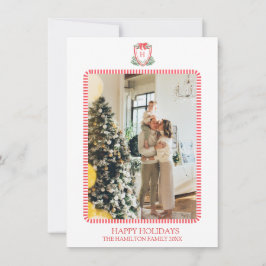 Tarjeta Festiva 5 Foto Navidades Monograma Foto Abuela