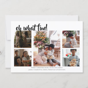 Tarjeta Festiva 5 Foto Oh Qué Navidades Divertidos