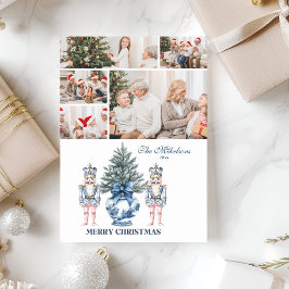 Tarjeta Festiva 5 Navidades desnucleadores de la serie azul Chinoi