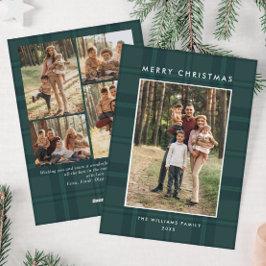 Tarjeta Festiva 5 Navidades retro fotográfico invitan al saludo