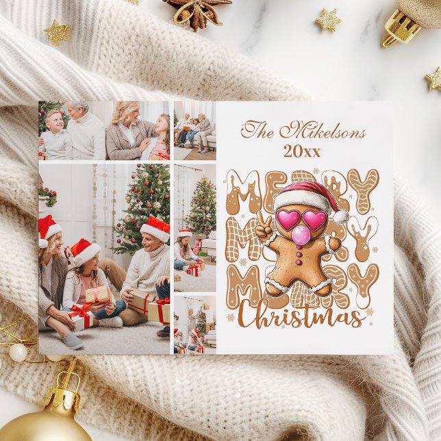 Tarjeta Festiva  5 Photo Cute Gingerbread  Christmas  (Subido por el creador)