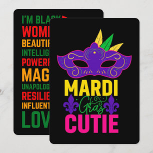 Tarjeta Festiva 67 Six Seven Mardi-Gras Historia Negra 2026