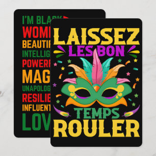 Tarjeta Festiva 67 Six Seven Mardi-Gras Historia Negra 2026