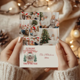 Tarjeta Festiva 6.ᵉʳ Navidades de petrófilos rosados Wonderland Gl