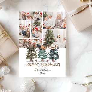 Tarjeta Festiva 6 foto Navidades del Oeste Cómo Dy