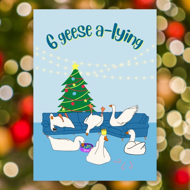 Tarjeta Festiva 6 Navidades de pájaros personalizados guisantes qu (Subido por el creador)