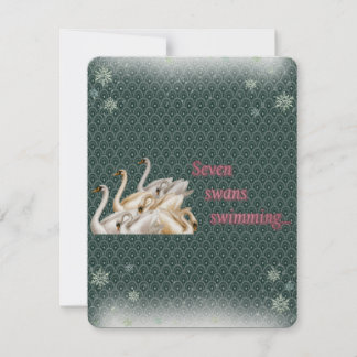 Tarjeta Festiva 7.º Día De Navidades...