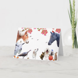 Tarjeta Festiva #7 Disfruten de la abundancia de la tierra: Feliz 