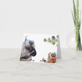 Tarjeta Festiva #7 Disfruten de la abundancia de la tierra: Feliz 