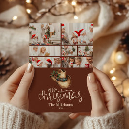 Tarjeta Festiva 7 Navidades Gorras de Cowboy occidentales