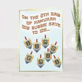Tarjeta Festiva 8 Dreidels
