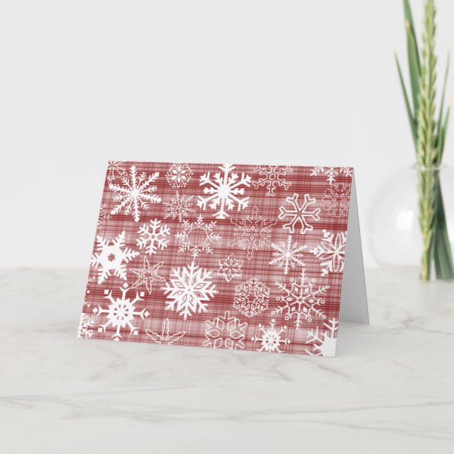 Tarjeta Festiva 9:6 de los copos de nieve AIA (Anverso)