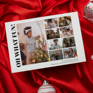 Tarjeta Festiva 9 Foto Oh Qué Navidades Divertidos
