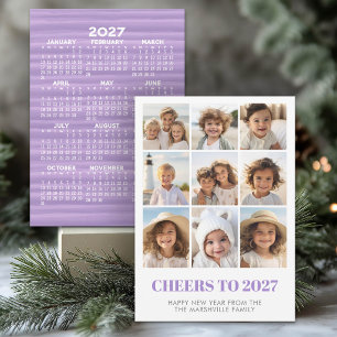 Tarjeta Festiva 9 Fotos Mejor Año HYN Calendario 2027