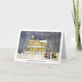 Tarjeta Festiva A-Caroling iremos