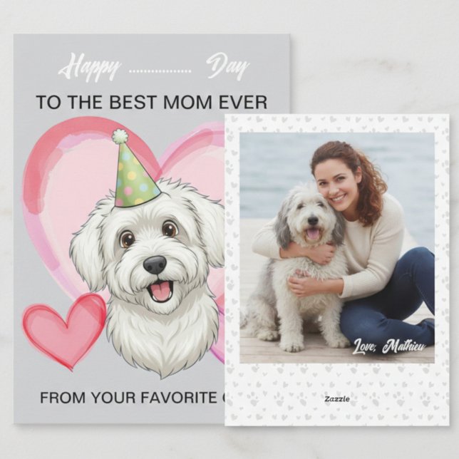 Tarjeta Festiva A cute Puli on a special occasion for Mom (Subido por el creador)