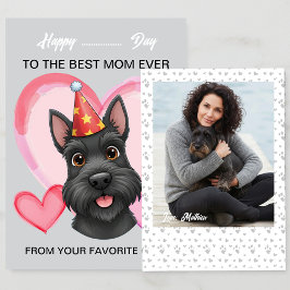 Tarjeta Festiva A cute Scottish on a special occasion for Mom