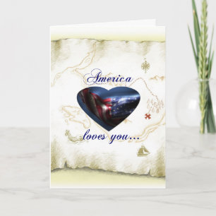 Tarjeta Festiva A Estados Unidos le encanta San Valentín por solda
