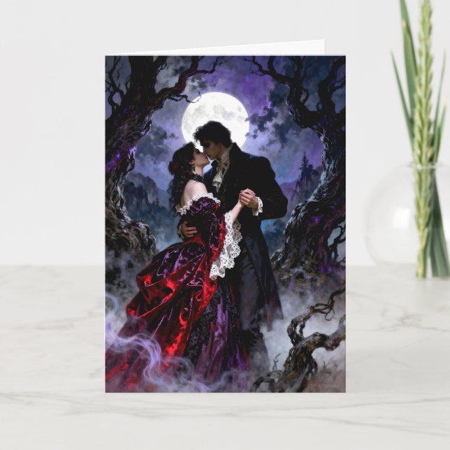 Tarjeta Festiva A Gothic Romance Valentine (Anverso)