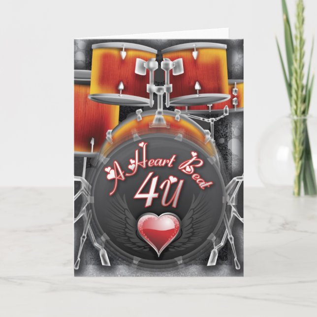 Tarjeta Festiva A Heart Beat 4 U (Anverso)