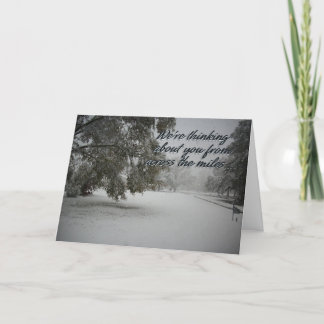 Tarjeta Festiva A lo largo de las millas