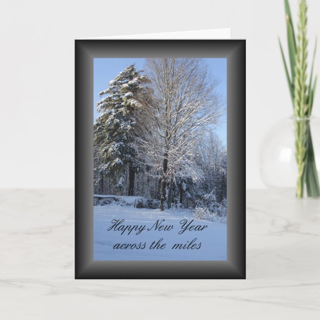 Tarjeta Festiva A lo largo de los años nuevos de las millas (Anverso)