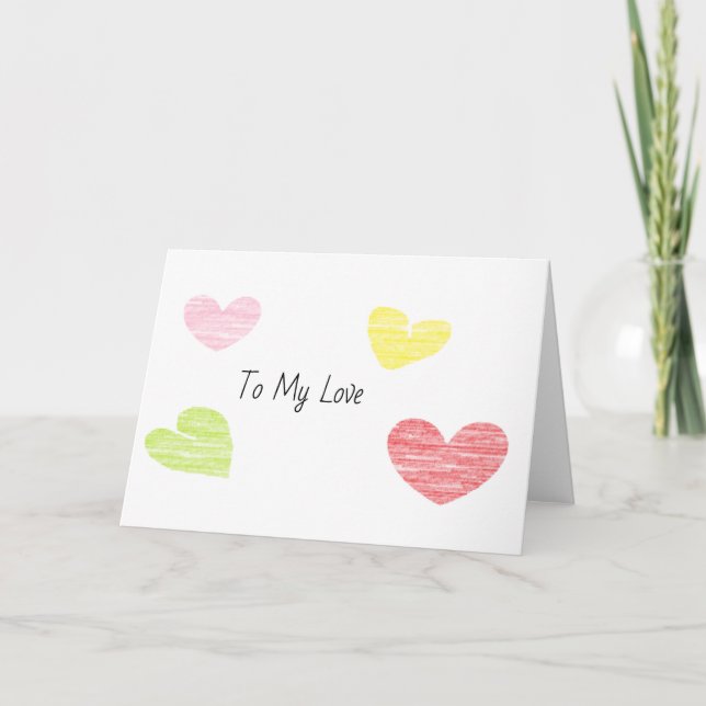 Tarjeta Festiva A mi amor (Anverso)